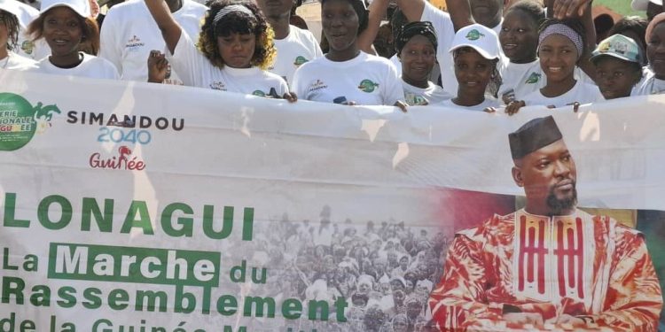 Mobilisation historique pour la marche de la paix et du rassemblement à Boké : la LONAGUI impose sa marque de soutien