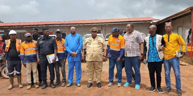 Boké-Mines: Le préfet en tournée de prise de contact dans les sociétés minières