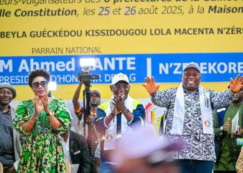 N’Zérékoré : Ahmed Kanté et Sinohydro mobilisent pour la vulgarisation de la nouvelle Constitution
