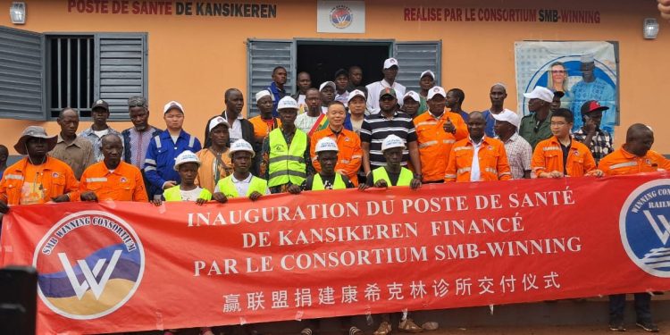 Boké Mines et Santé communautaire : Le Consortium SMB-Winning inaugure un Poste de santé flambant-neuf santé à Kansikéren (Malapouya)