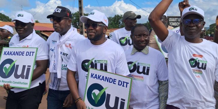 Marche des cadres administratifs à Boké: Abdoulaye Kéita parmi les piétons 