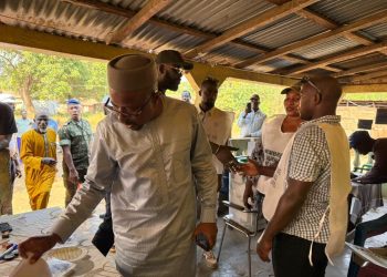 Présidentielle : Mohamed Lamine Sy Savané supervise le déroulement du scrutin à Boké