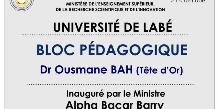 Immortalisation de feu Ousmane Bah « Tête d’Or » à l’Université de Labé : un hommage mérité à un bâtisseur du savoir