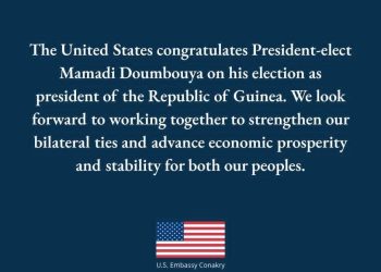 Les États-Unis félicitent le Président élu Mamadi Doumbouya et réaffirment leur engagement envers la Guinée