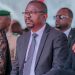 Mohamed Lamine Sy Savané à la cérémonie de pose de la première pierre du Cinéma Center de Conakry