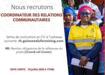 BEL AIR MINING: APPEL À CANDIDATURE – COORDINATEUR DES RELATIONS COMMUNAUTAIRES