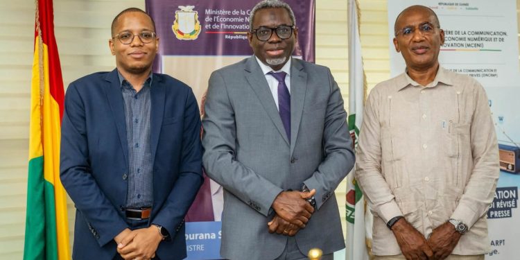 Le ministre Mourana Soumah échange avec le Directeur général de Canal+ Guinée sur le renforcement du partenariat audiovisuel