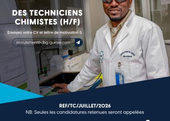 La CBG recrute des Techniciens de laboratoire pour renforcer son site minier de Kamsar