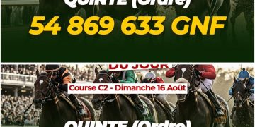 Quinté du dimanche : plus de 105 millions GNF en jeu