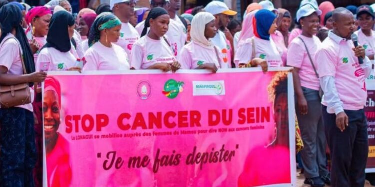 Octobre Rose à Mamou : la LONAGUI et le RENAFERGUI engagés contre le cancer du sein
